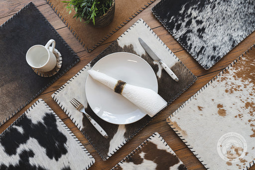 Cowhide LongHorn Coasters – Western Linens