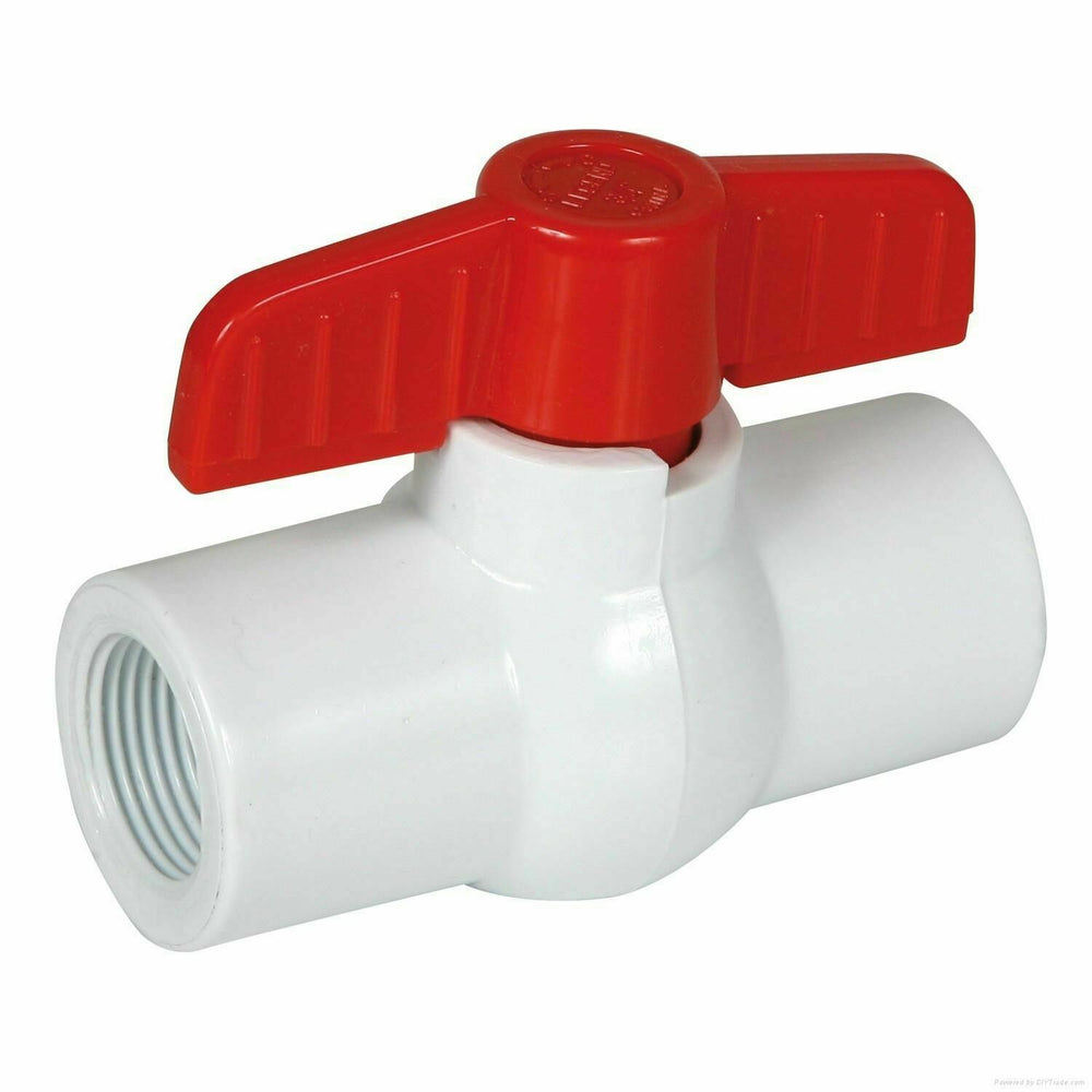 Ball Valve PVC Threaded 3/4" BSP (20mm) — ConFit Australia