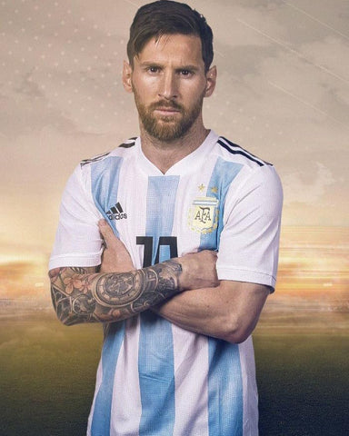 Significados y ubicaciones de los tatuajes de Messi | The Messi Store | The Messi Noticias blog