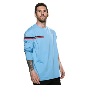 blue raglan shirt