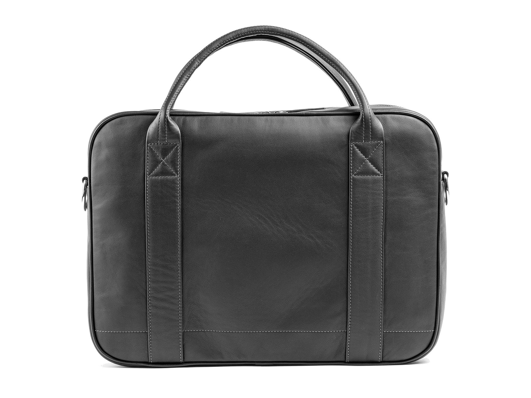 Leather messenger bag black by Danny P.
