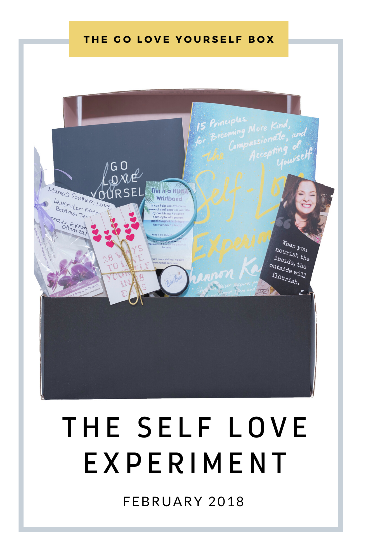 Go Love Yourself Box - Self Help Self Care - Self Love Experiment