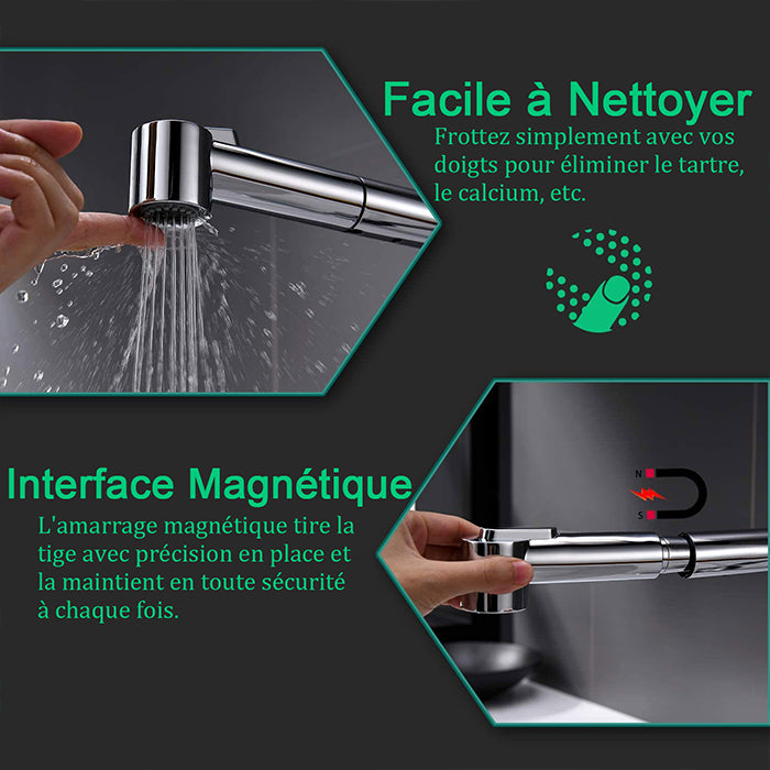 Elixir - FEIGO Lot de 2 Têtes Mobiles de Robinet Cuisine, Mousseur Robinet  Economiseur d'eau Aérateur Robinet 360 Rotation, Embout Robinet  Anti-éclaboussures avec Filtre - Robinet de lavabo - Rue du Commerce