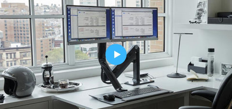 Video Guide Humanscale QuickStand Lite - Sit Stand Workstation - Heavy Single Monitor Mount