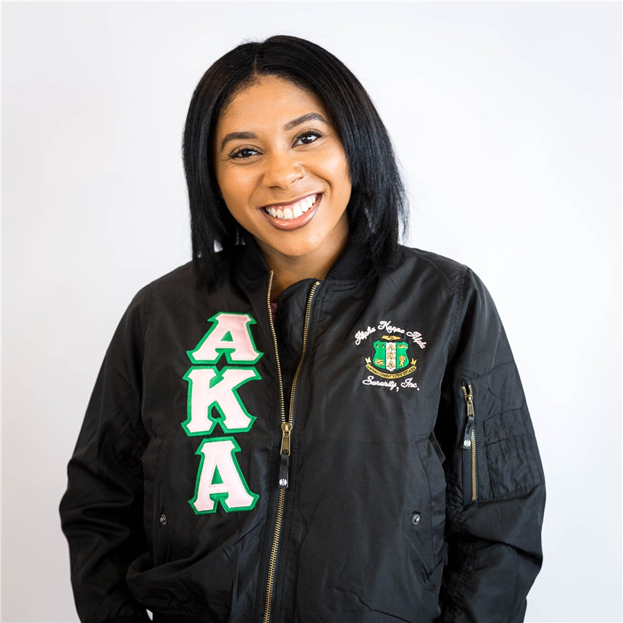 alpha kappa alpha bomber jacket