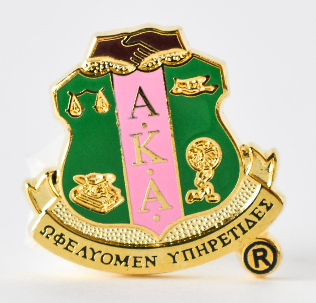 Savage Promotions Aka Shield Lapel Pin - Alpha Kappa Alpha