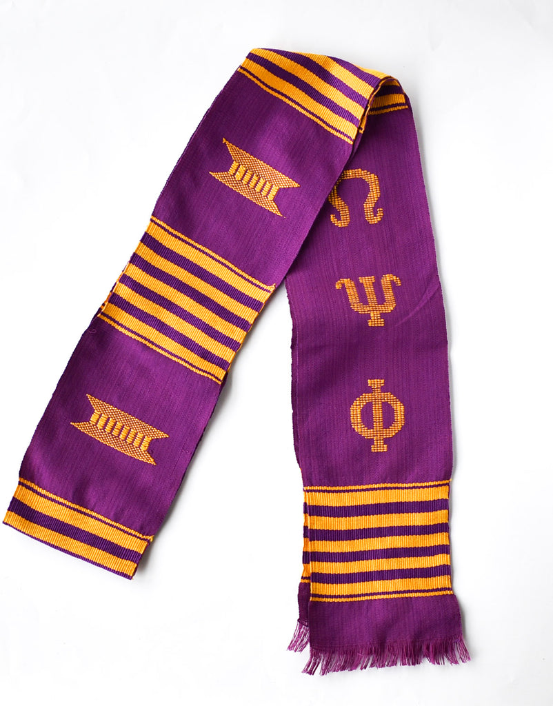 Omega Psi Phi Kente Graduation Stole Perfect Apparel