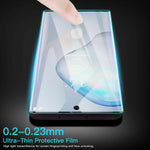 Samsung Galaxy Note 10 - Tempered Glass Screen Protector - 3D Curved - Full Cover - Fingerprint Unlock