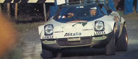 Affiche Lancia Stratos HF - Blanche - Alitalia - 1976 - Automobilist