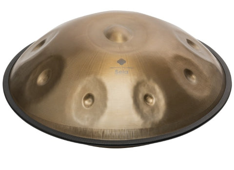 Brown Wooden LingTing Handpan Drums Sets 22 inches D Minor Steel
