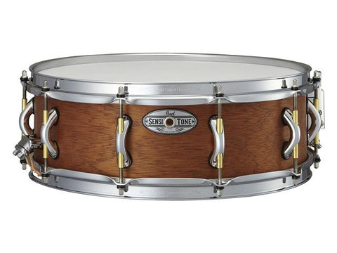 Pearl SensiTone Heritage Alloy 5x14 Beaded 1mm Steel Snare Drum - Forks  Drum Closet