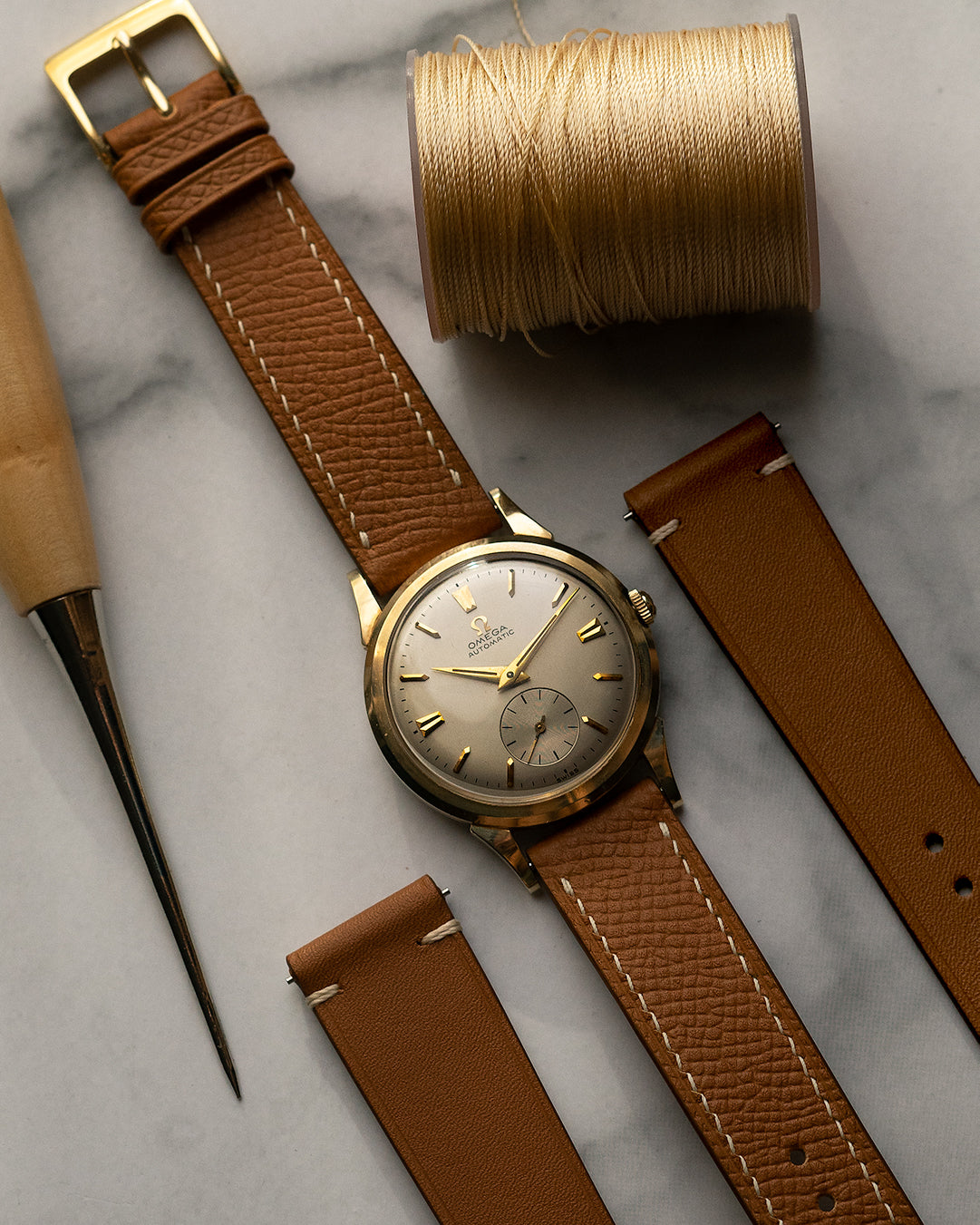 Swift Leather Strap (Etoupe) - Monstraps