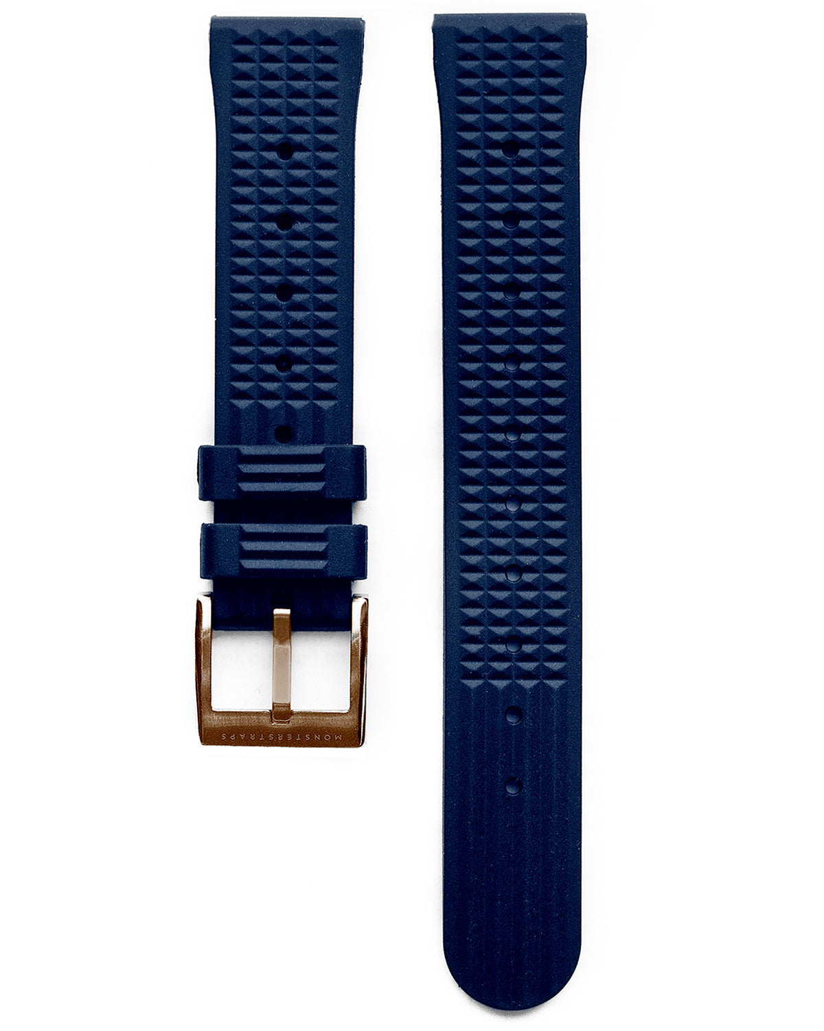 VULCANISED RUBBER - WAFFLE STRAP (NAVY, VINTAGE STYLE) - Monstraps