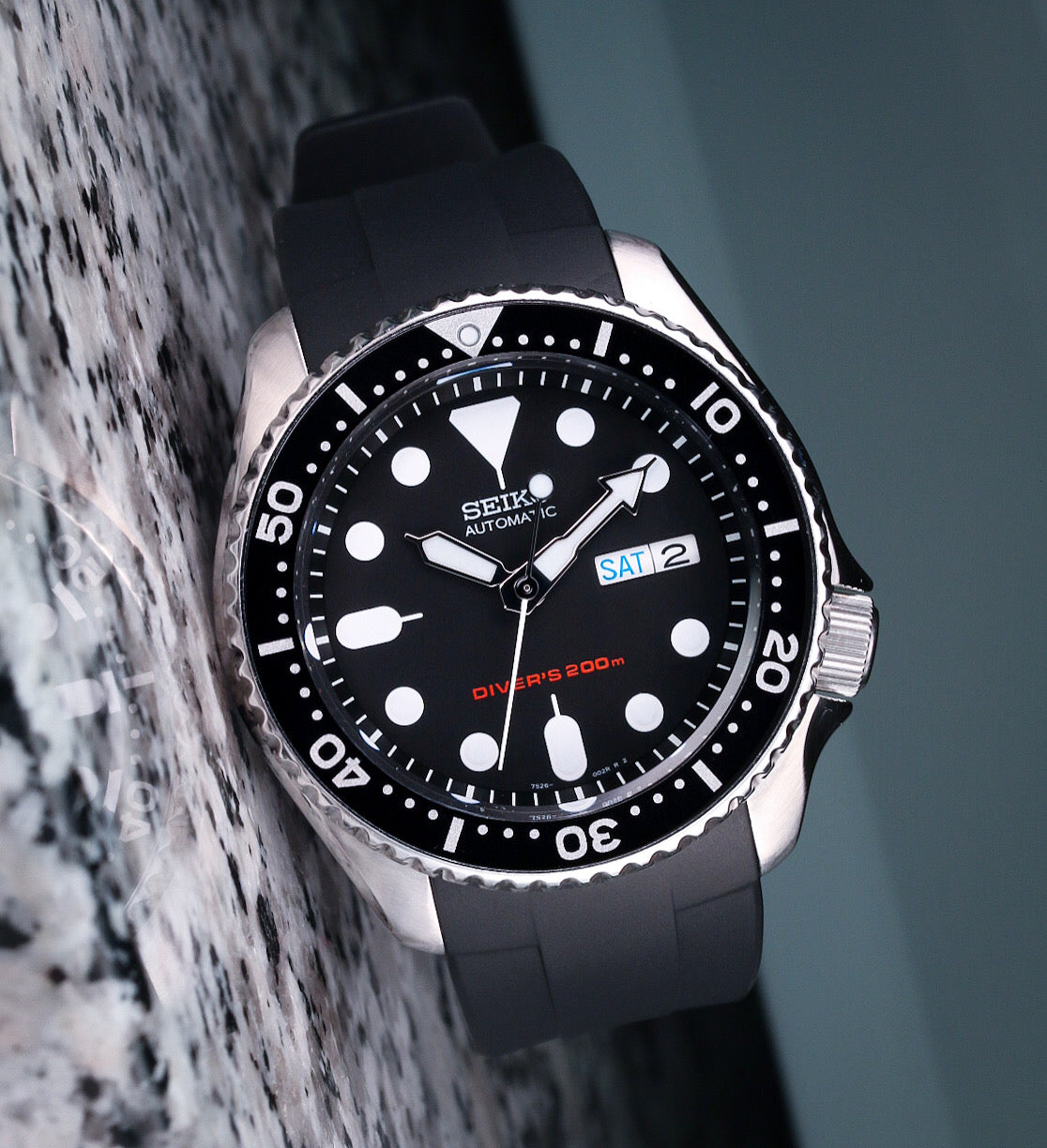 Top 43+ imagen seiko skx rubber band