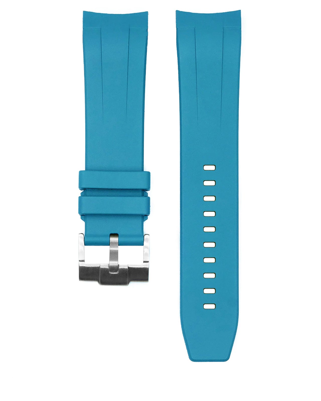 FKM RUBBER (CLASSIC) - FOR SEIKO SKX / SRPD / SSK (SKY BLUE, STEEL HAR -  Monstraps