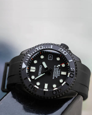 FKM RUBBER (CLASSIC) - FOR SEIKO SKX/ SRPD (BLACK, STEALTH HARDWARE) -  Monstraps