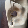 ObscurO Jewelry Herkimer Diamond with Labradorite Sterling Silver Necklace