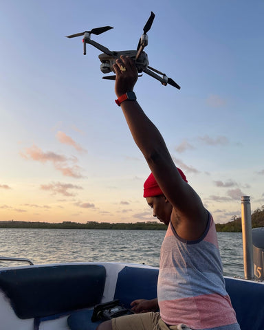Trevor flying drone