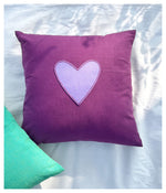 My Whole Heart Cushion - Purple
