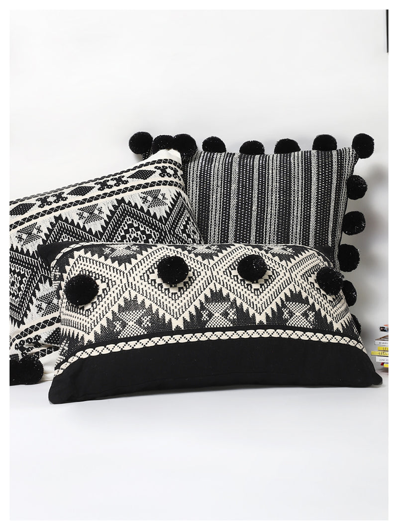 DII Black Aztec Print Pillow Cover (Set of 4)