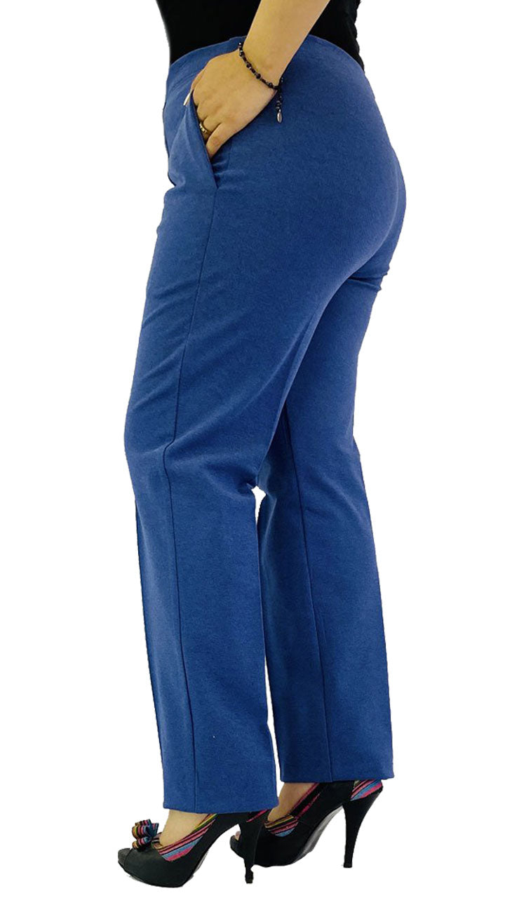 Pantalones para dama Dayana Mezclilla Ajustable Clásico Paquete por 2 Piezas