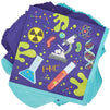 Science Birthday Party Decorations, Purple Paper Napkins (6.5 In, 100 Pack)