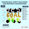 Soccer Ball Party Balloons for Birthday Decorations, Goal (46 Pieces)