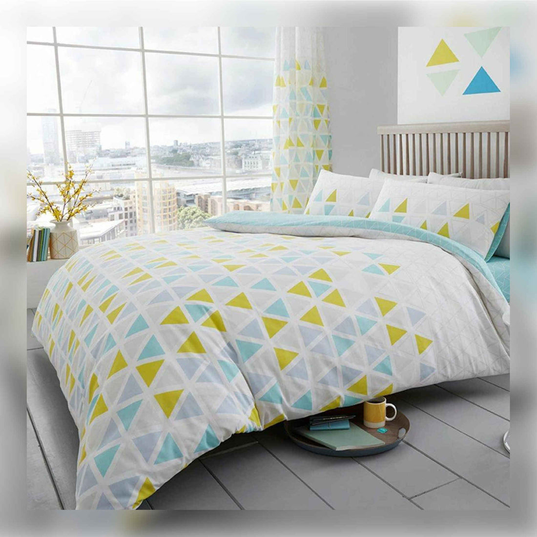 GC GAVENO CAVAILIA Geometric Duvet Cover King Size, Easy Care Poly