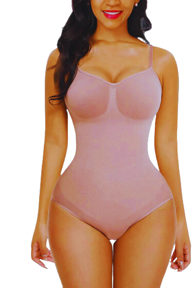 shapely girl in bodysuit Stock Photo