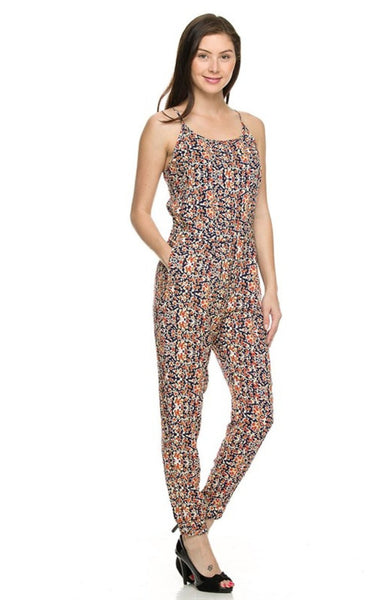 Sleeveless Abstract Print Slim Fit Jumpsuit – BodiLove Fashion Store