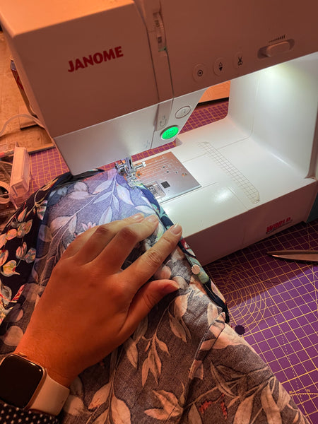 Hemming on Janome sewing machine