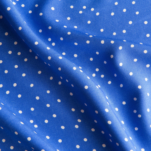 Dotty Viscose Fabric in Blue - 2m
