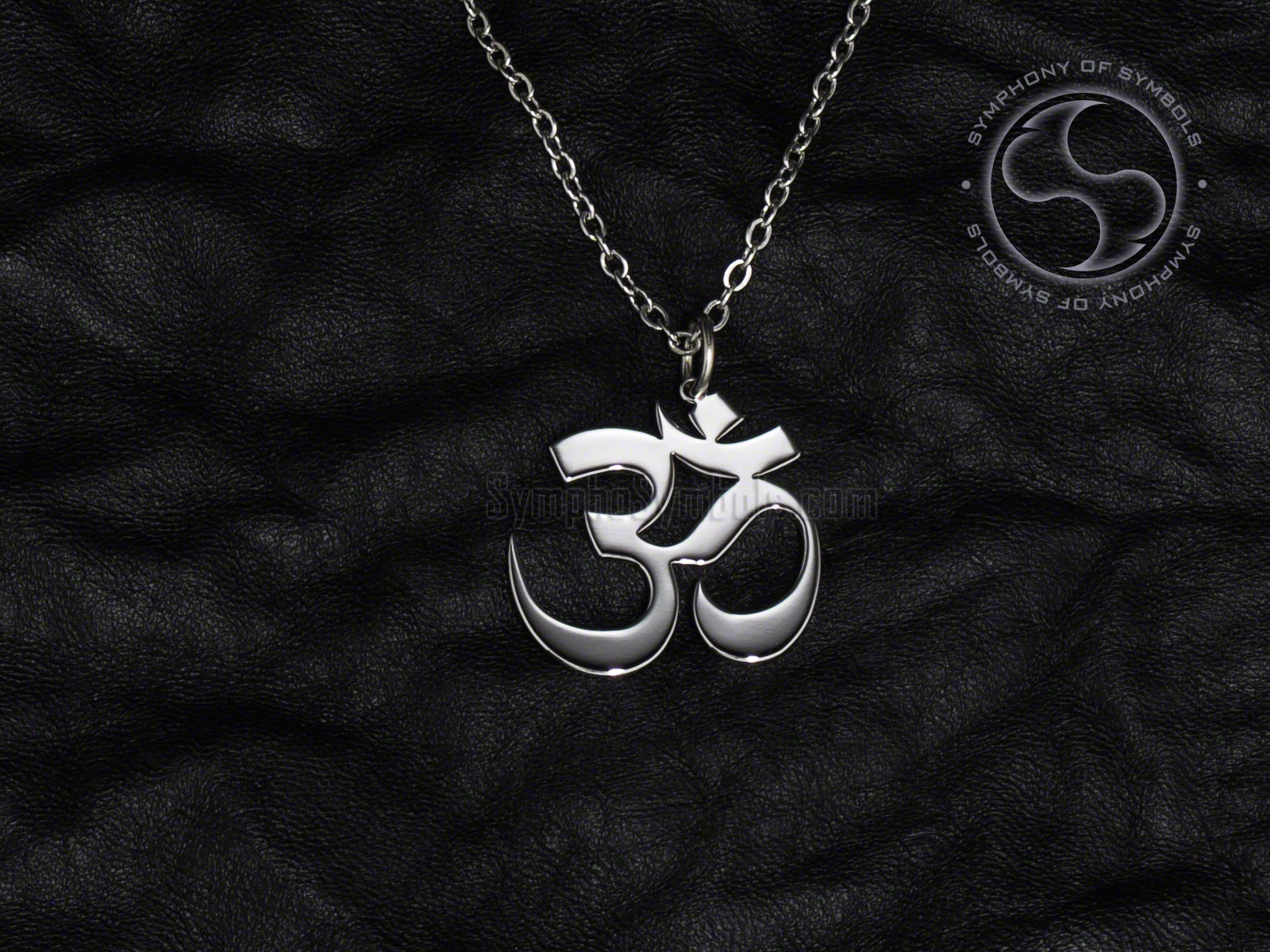 Om Pendant & Necklace in Stainless Steel | Hindu Symbols – SymphoSymbols