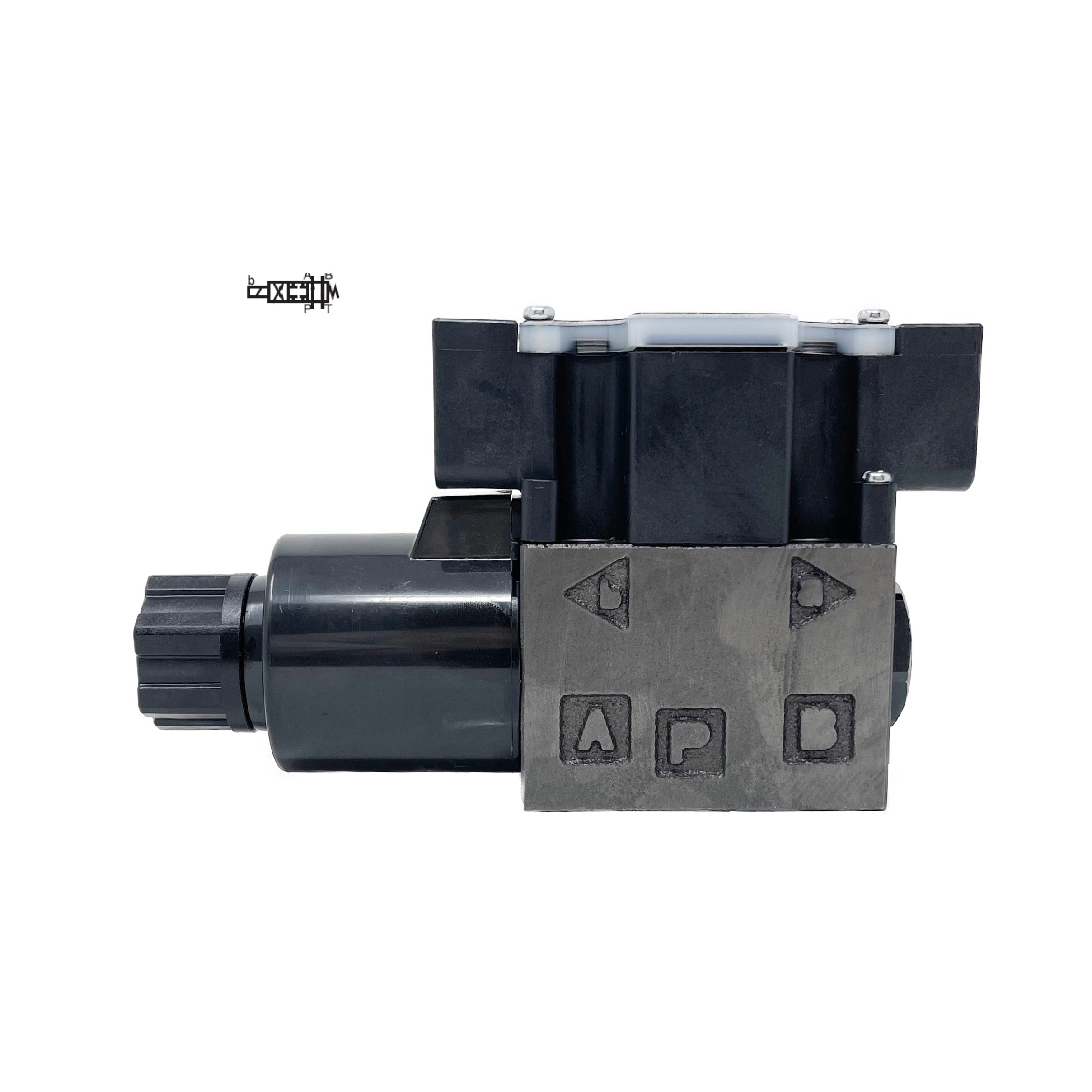 SS-G01-A3X-R-C1-31 : Nachi Solenoid Valve, 3P4W, D03 (NG6), 21GPM, 5075psi,  P to A, B to T in Neutral, 100 VAC, Wiring Box with Lights