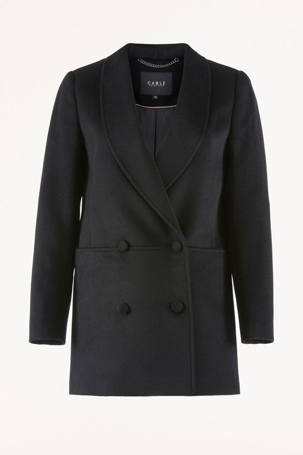 Windsor Wool Coat - Navy – Cable Melbourne