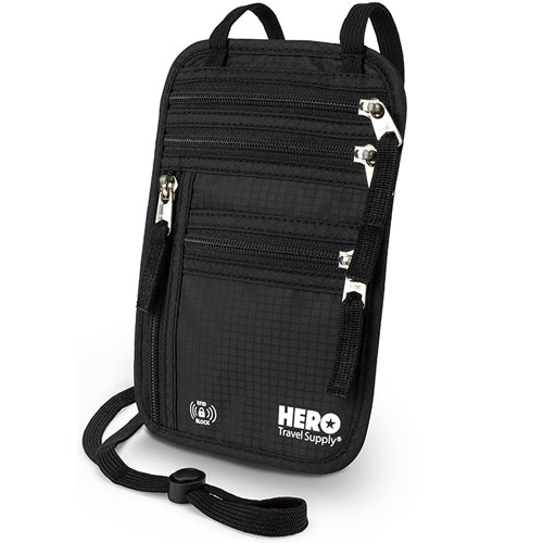 hero travel supply neck wallet
