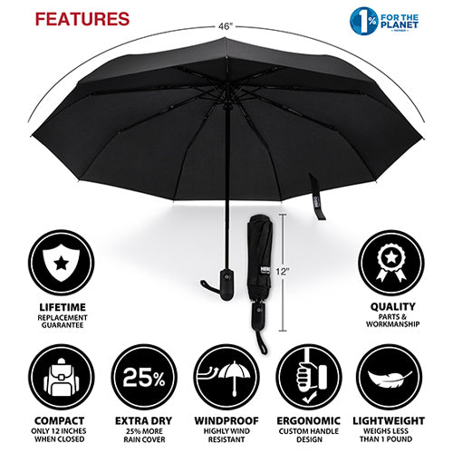 windproof travel umbrella