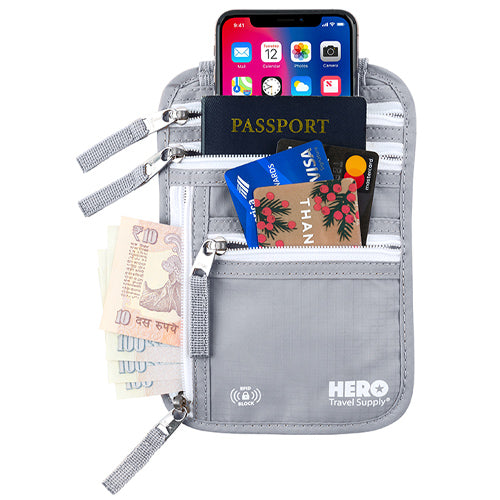 hero travel supply neck wallet