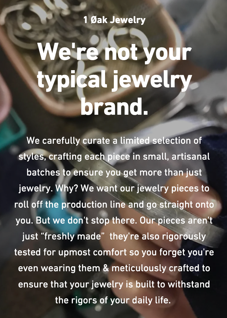 we aren't your typical jewelry brand