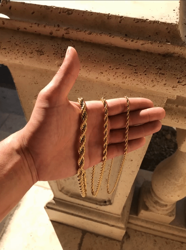 Gold Layered Necklace Set Snake Chain Necklace Rope Chain Necklaces 5mm