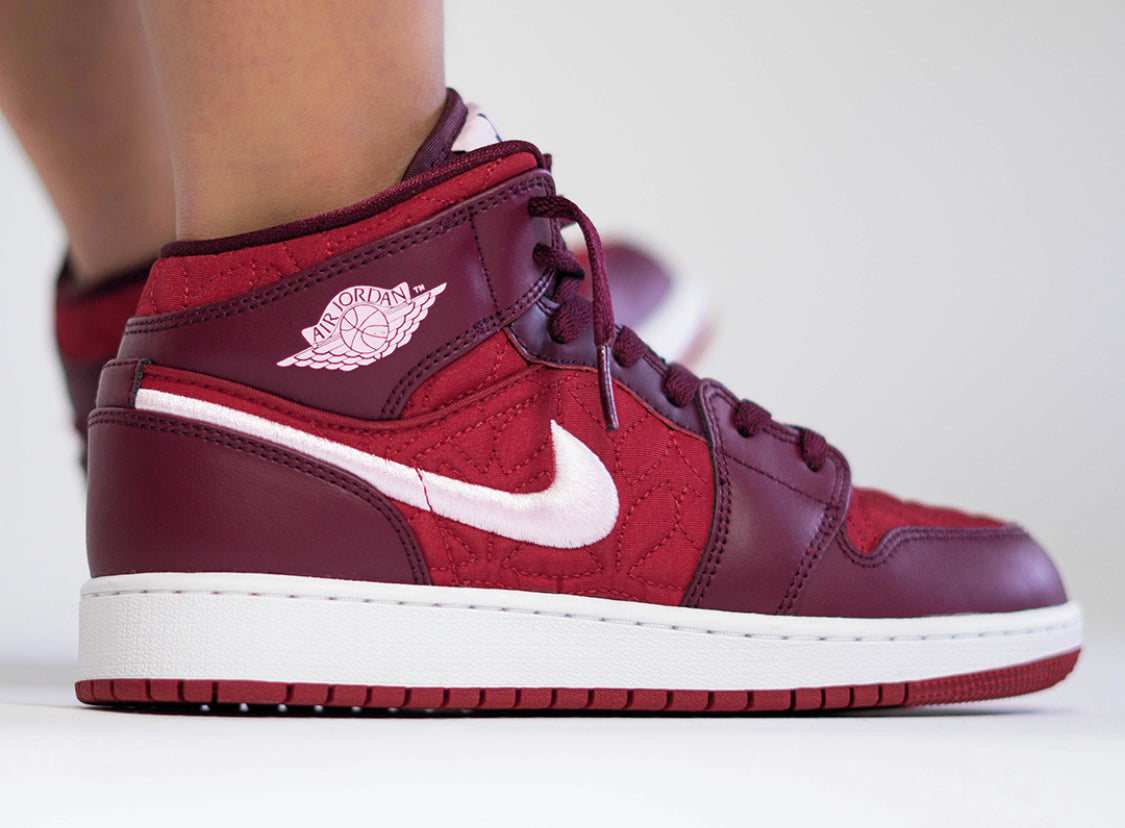 jordan mid red quilt