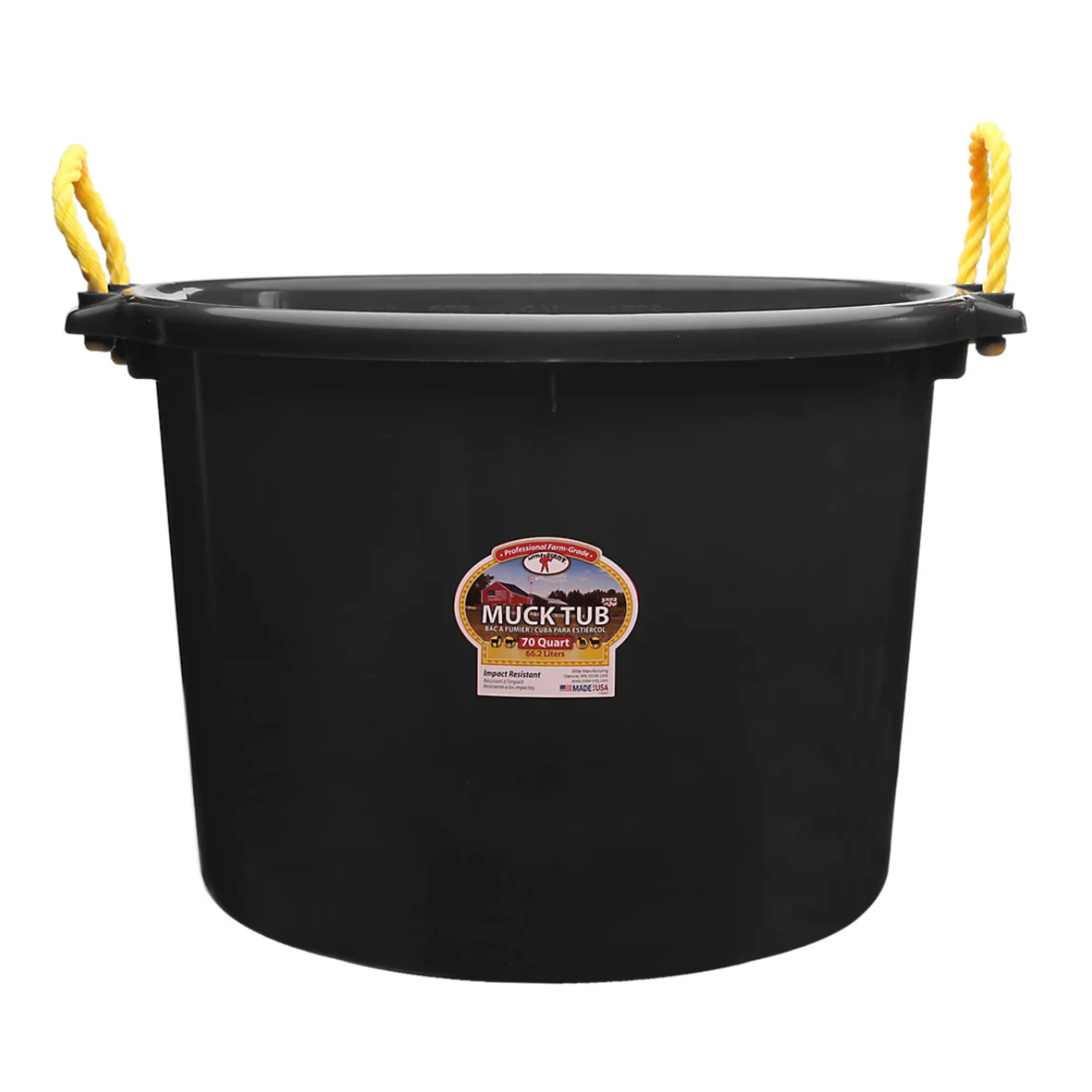 Horsemens Pride Manure Bucket, Black