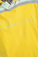 Vintage 90s Champion Lightweight Sweatshirt Yellow Logo - L