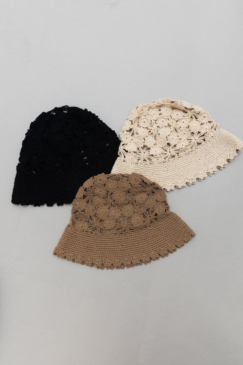 Floral Crochet Bucket Sun Hat – Thank you