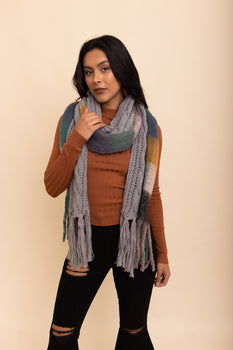 Leto Collection Silky Wool Ombre Scarf