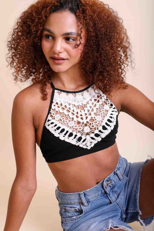 Leto Collection - Crochet T Back Bralette $26 – Thank you