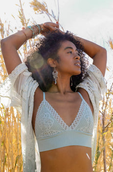 Leto Collection - T Back Lace Bralette $12 – Thank you