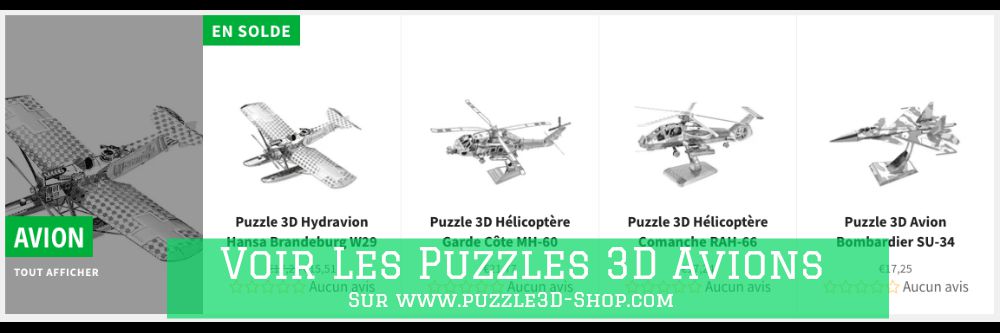 Puzzle 3D Collection Avion