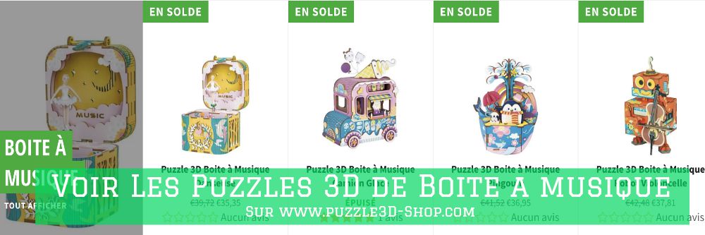 Puzzle 3d animaux, le Lion, Robotime, Robotime, une gamme complète