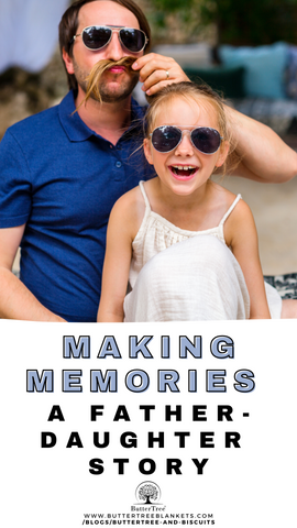 Making Memories: A Father-Daughter Story / a picture of a dad making his daughter laugh